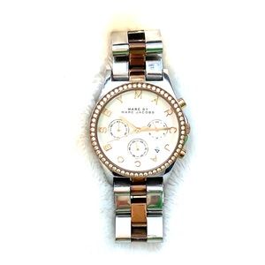 Marc by Marc Jacobs Silver & Rose Gold Watch